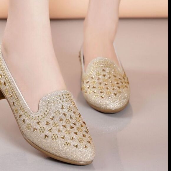 BRAND NEW FOREVER COMFORT RHINESTONE EMBROIDERED SLIP-ON WOMEN"S BALLET FLAT - Picture 16 of 16
